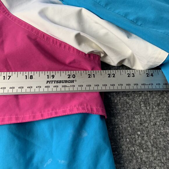 VTG Eddie Bauer A Legend ￼Women’s Jacket Full Zip Retro ￼Pink Blue White Size M - Picture 8 of 11